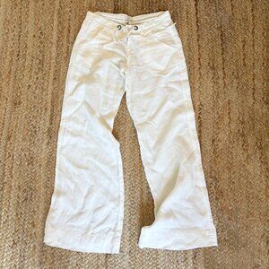 Joie 100% Linen White Pants Sz 0